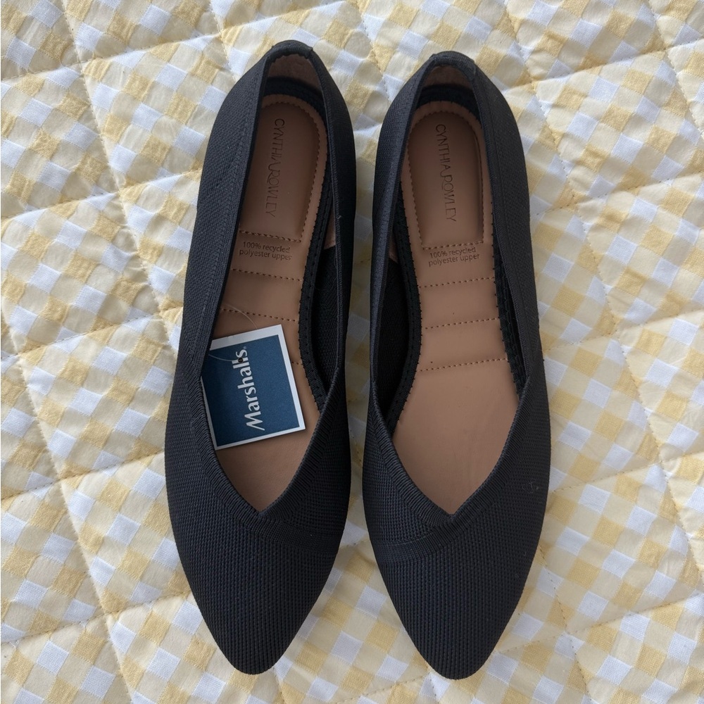 Marshalls Black Flats Size 8.5
